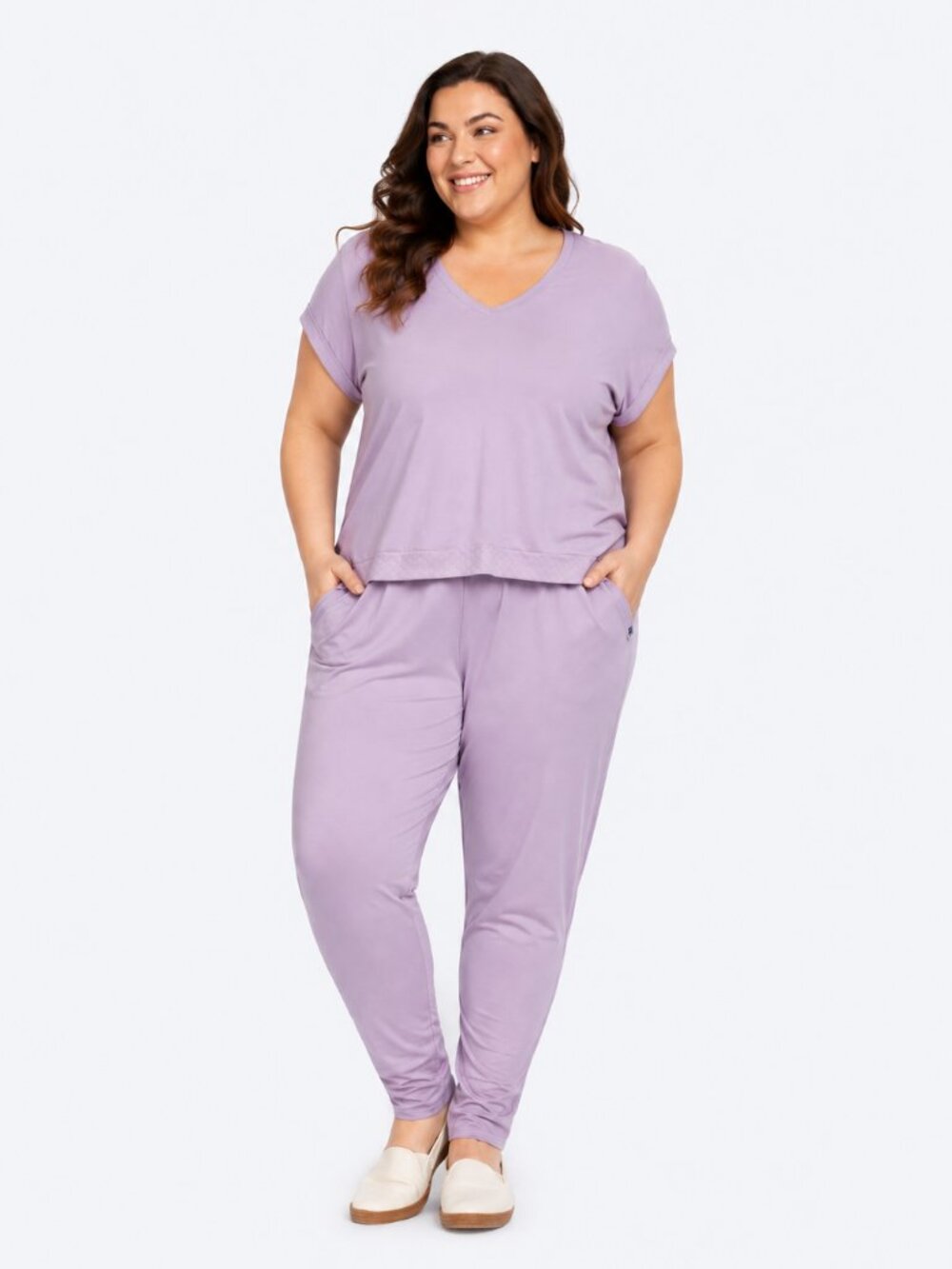 Lug Scoop Bottom Sugarplum I Athleisure Stretch Lounge Pants Joggers NWT Size 2X